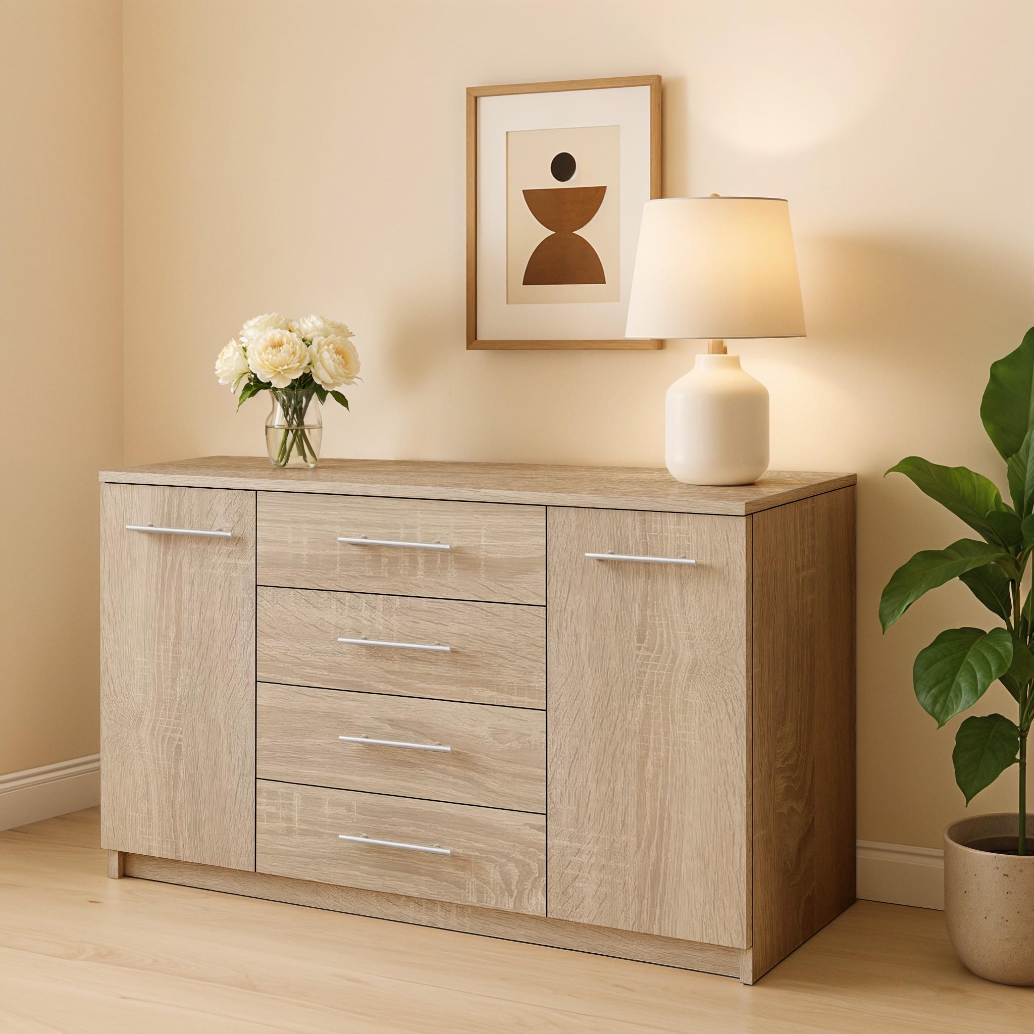 Комод Standart 4+2 1250х350х810 мм Дуб Сонома - фото 1