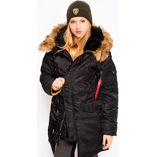 Куртка аляска Alpha Industries N-3B W Parka XS Black (WJN44502C1BLXS) - фото 2