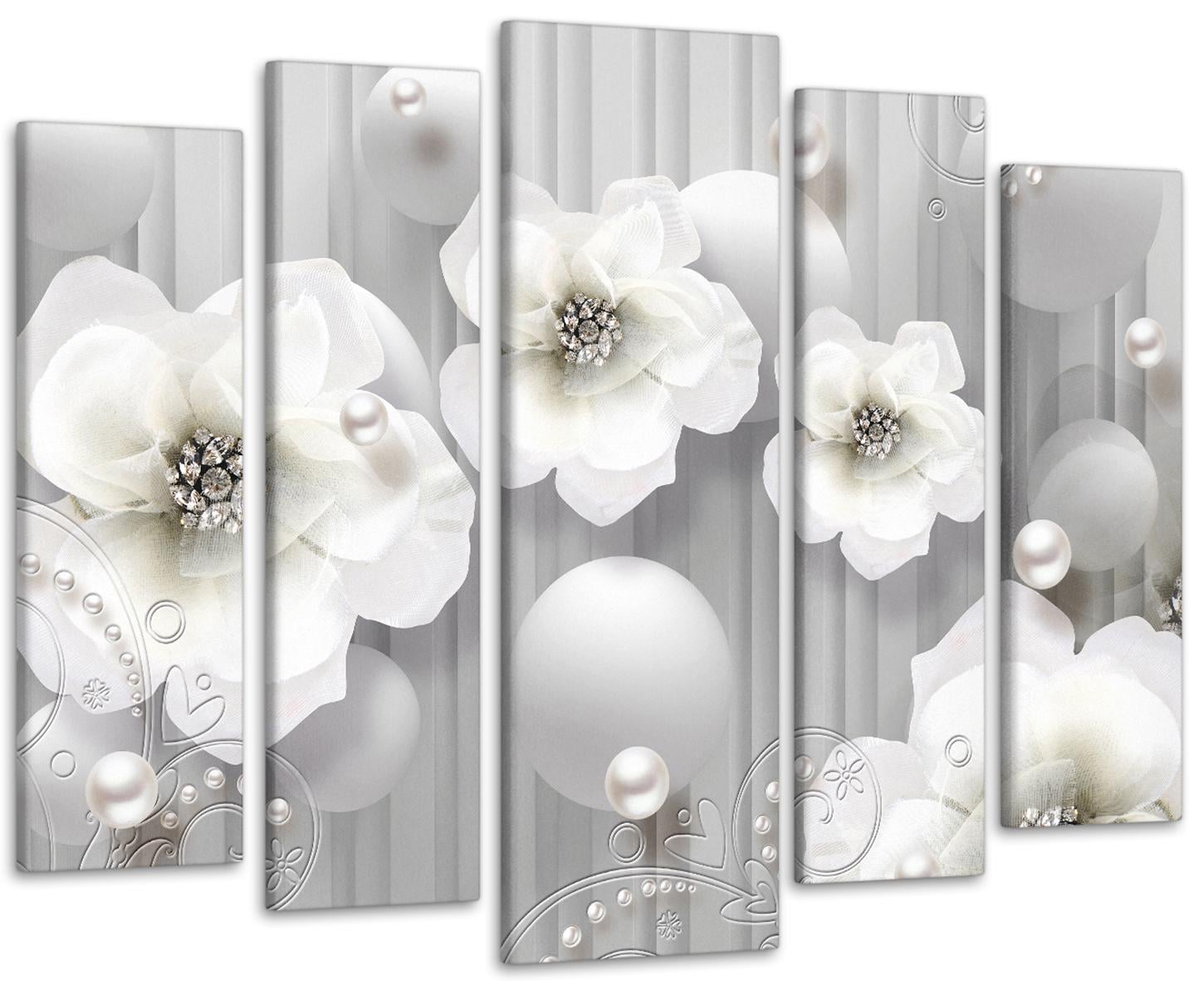 Картина модульна Абстракція Квіти 90х132 см (Art-461_5)