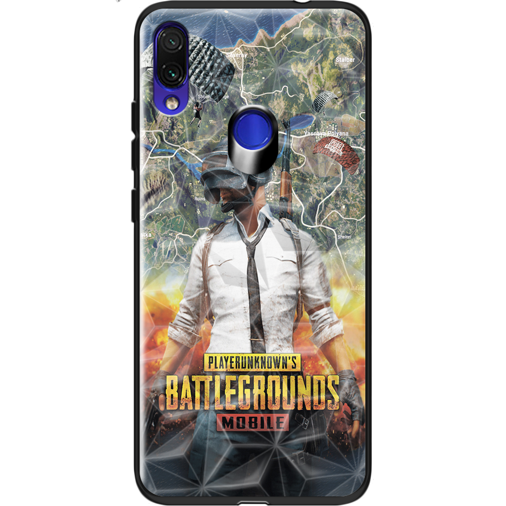 Чохол Boxface Xiaomi Redmi Note 7 PUBG Mobile Чорний силікон із призмою(36202-up2309-37871)