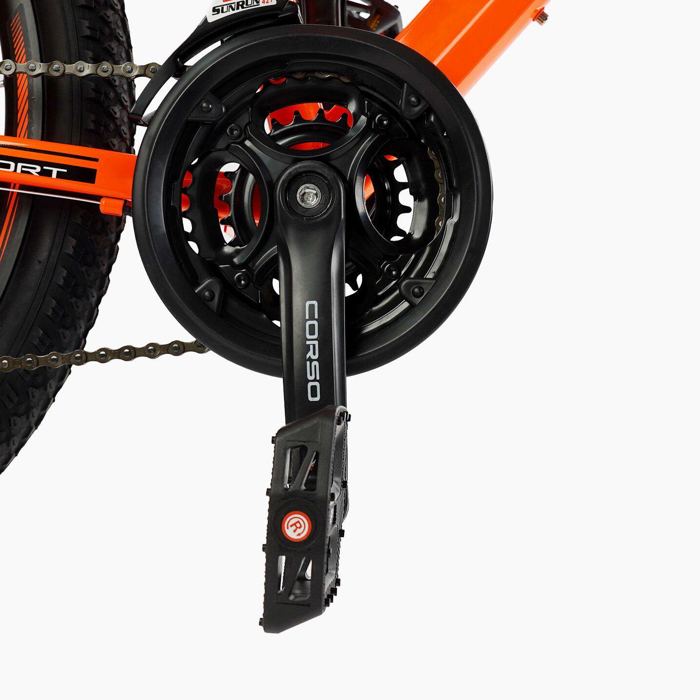 Велосипед горный подростковый Corso Patrol 24" Оранжевый - фото 4