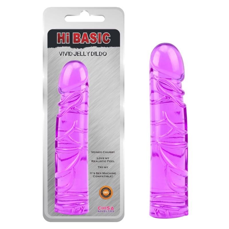 Фаллоимитатор гелевый Vivid Jelly Dildo Фиолетовый (1000059703)