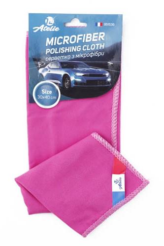 Салфетка 12 Atelie из микрофибры для полировки 30х40 см Розовый (951536)