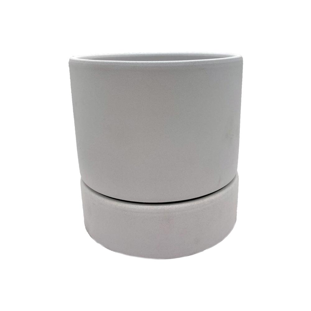 Горшок для цветов керамический Цилиндр 1,5 л жемчуг Белый (5771) - фото 1 Горшок для цветов керамический Цилиндр 1,5 л жемчуг Белый (5771) - фото 1