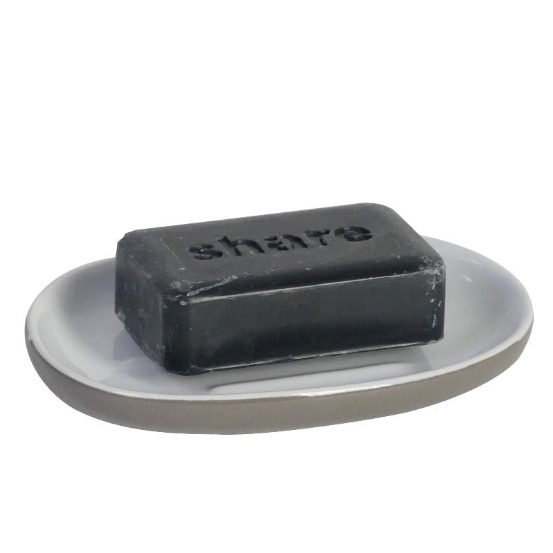 Мыльница керамическая Kela Isabella 20504 14х10 см Серо-коричневый (26357518)