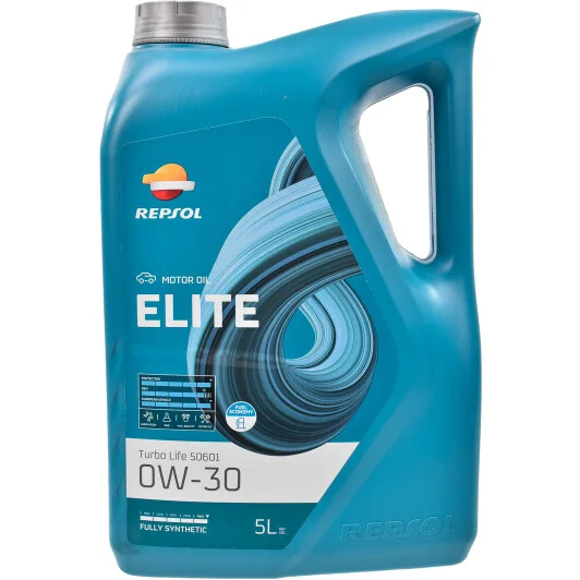 Моторна олива Repsol Elite Turbo Life 50601 0W-30 5 л (rpp0063efb)
