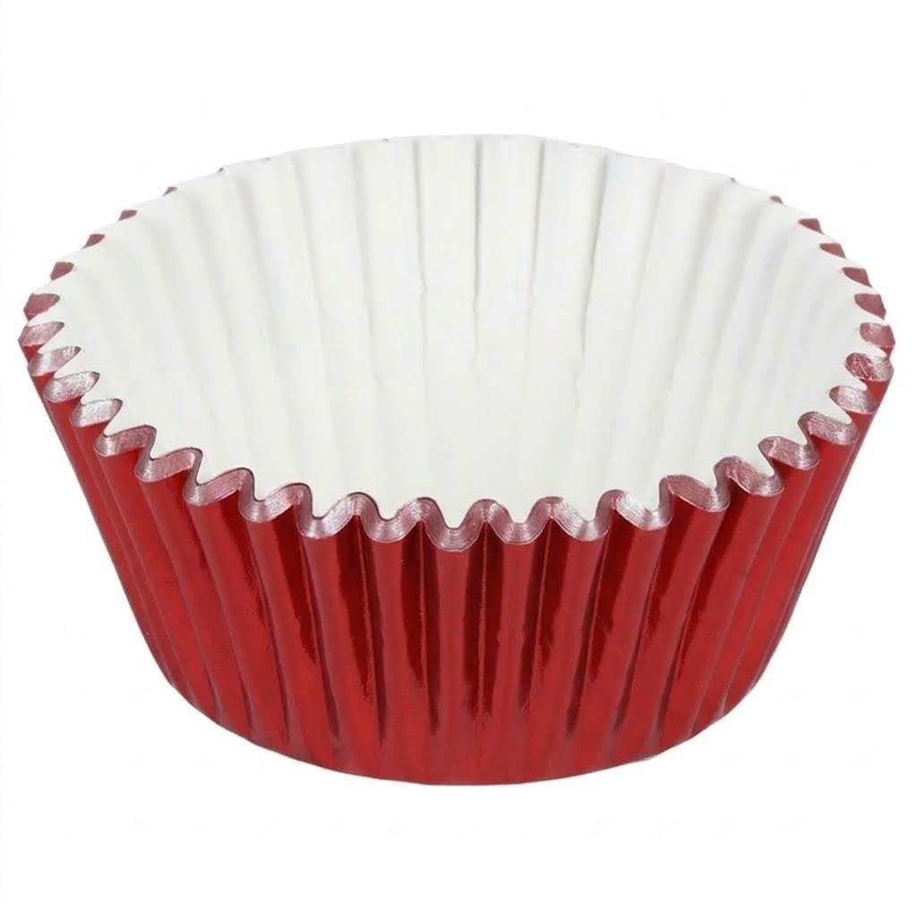 Формочки бумажные для кексов Stenson R97447-11 Глянец 5x3 см 100 шт. Red (38473341)