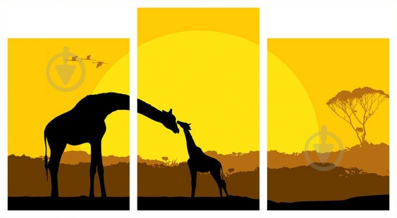 Модульная картина Декор Карпаты 100х53 см Жирафы (M3-z449)