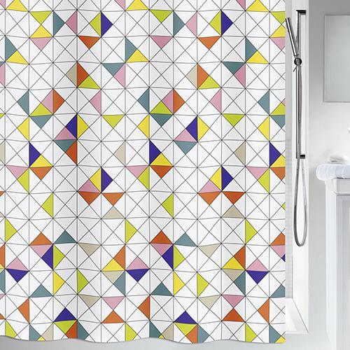 Шторка для ванной комнаты Spirella Polyester Kleen 180х200 см Разноцветный (10.19150)
