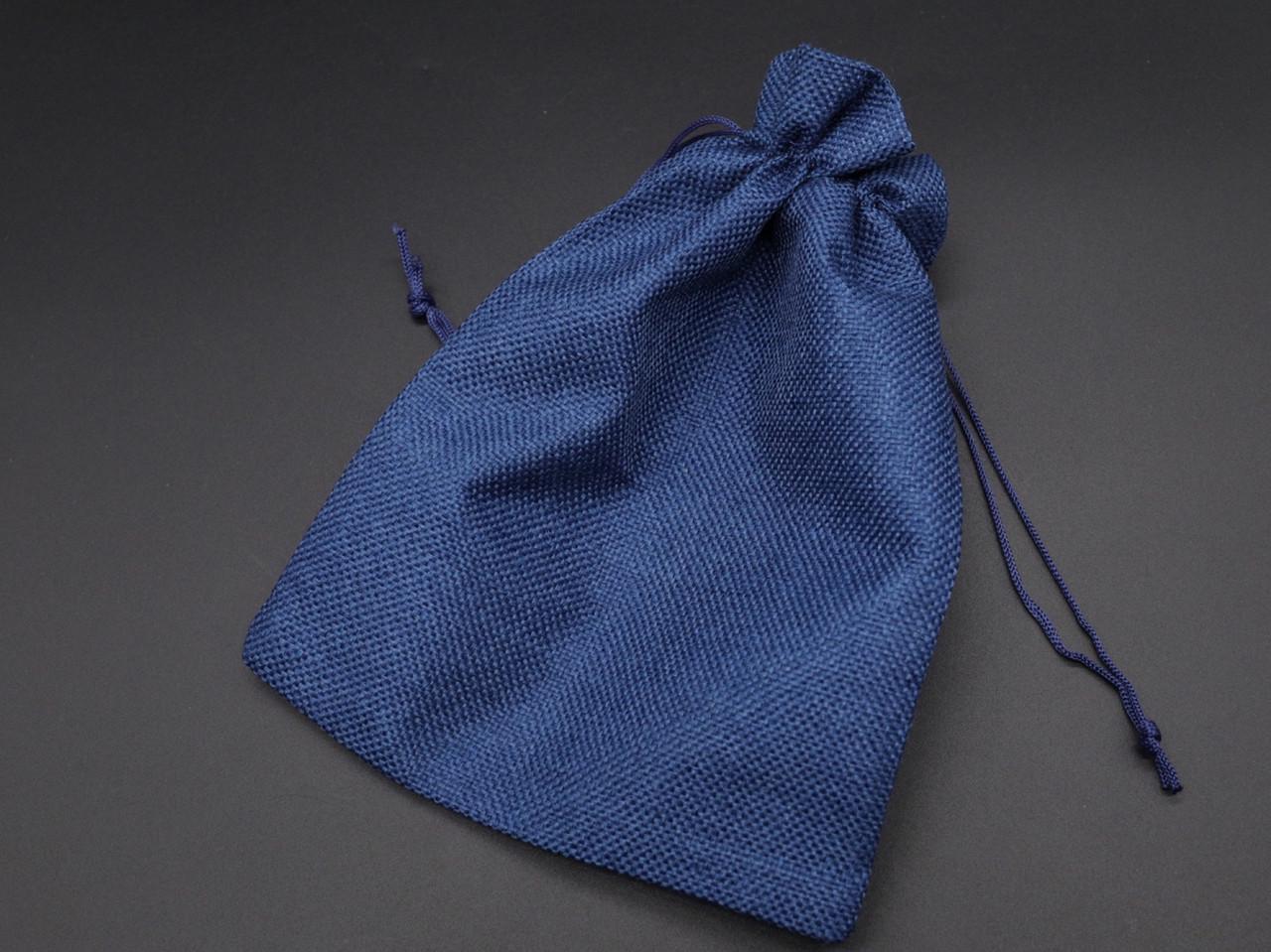Мешочек подарочный из мешковины на затяжках 230х170 мм Синий (1468163578)