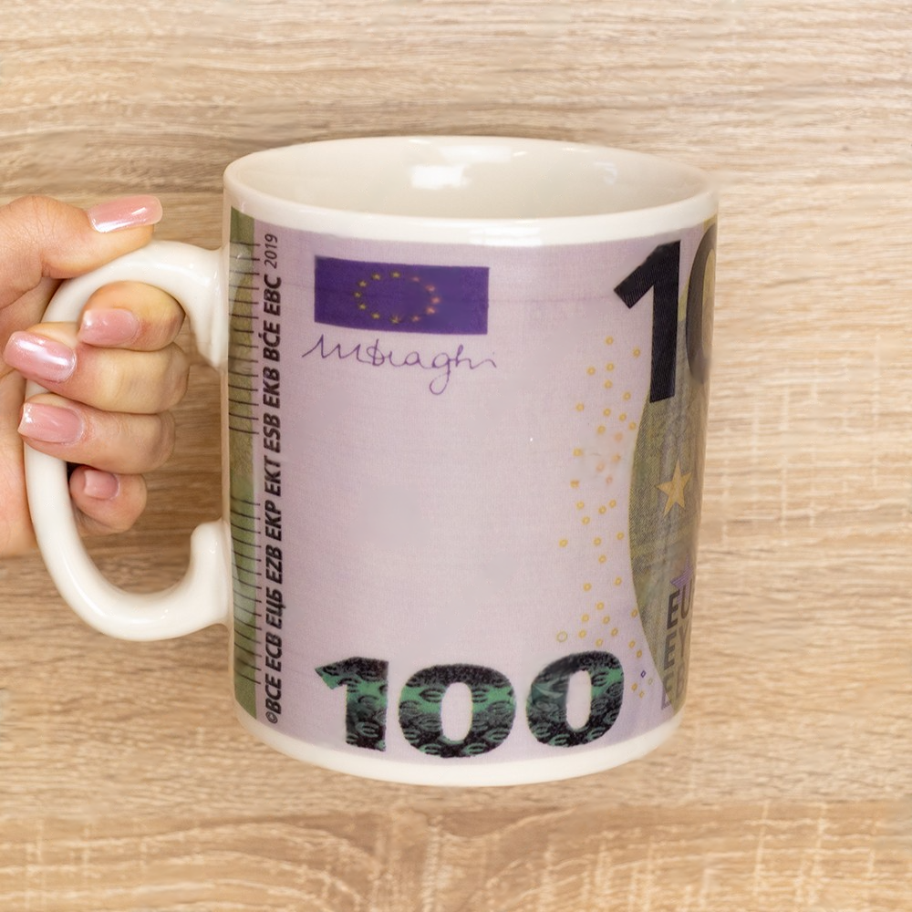 Большая керамическая кружка "Евро", 1 литр - фото 7