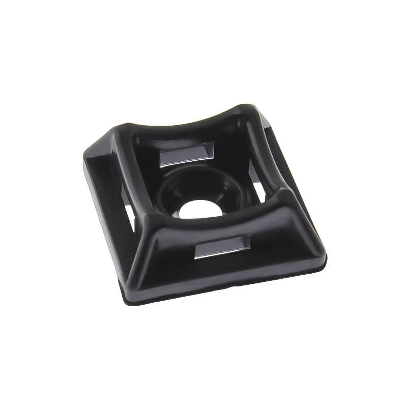 Площадка универсальная Apro 20х20 с отверстием для стяжки шириной до 5 мм 10 шт. Черный (PH-2020BD)