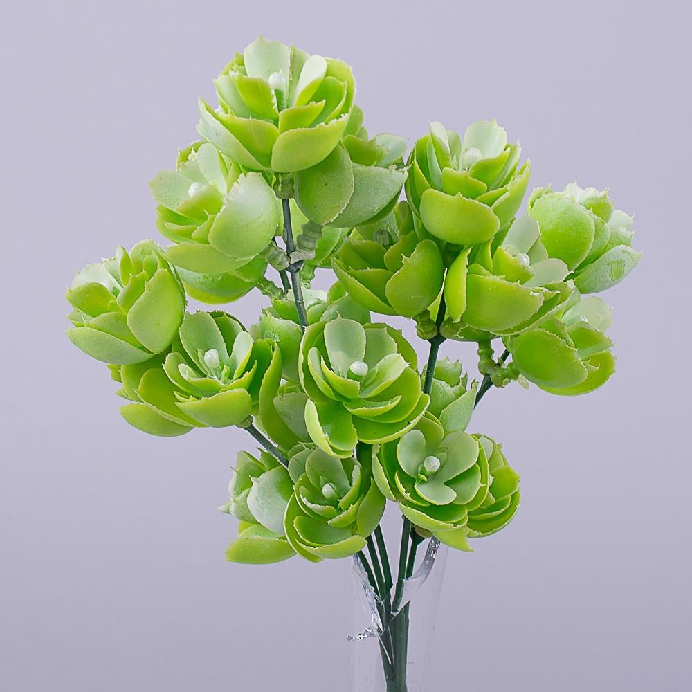 Искусственная трава-букет водная лилия Салатово-белый (4367-3)