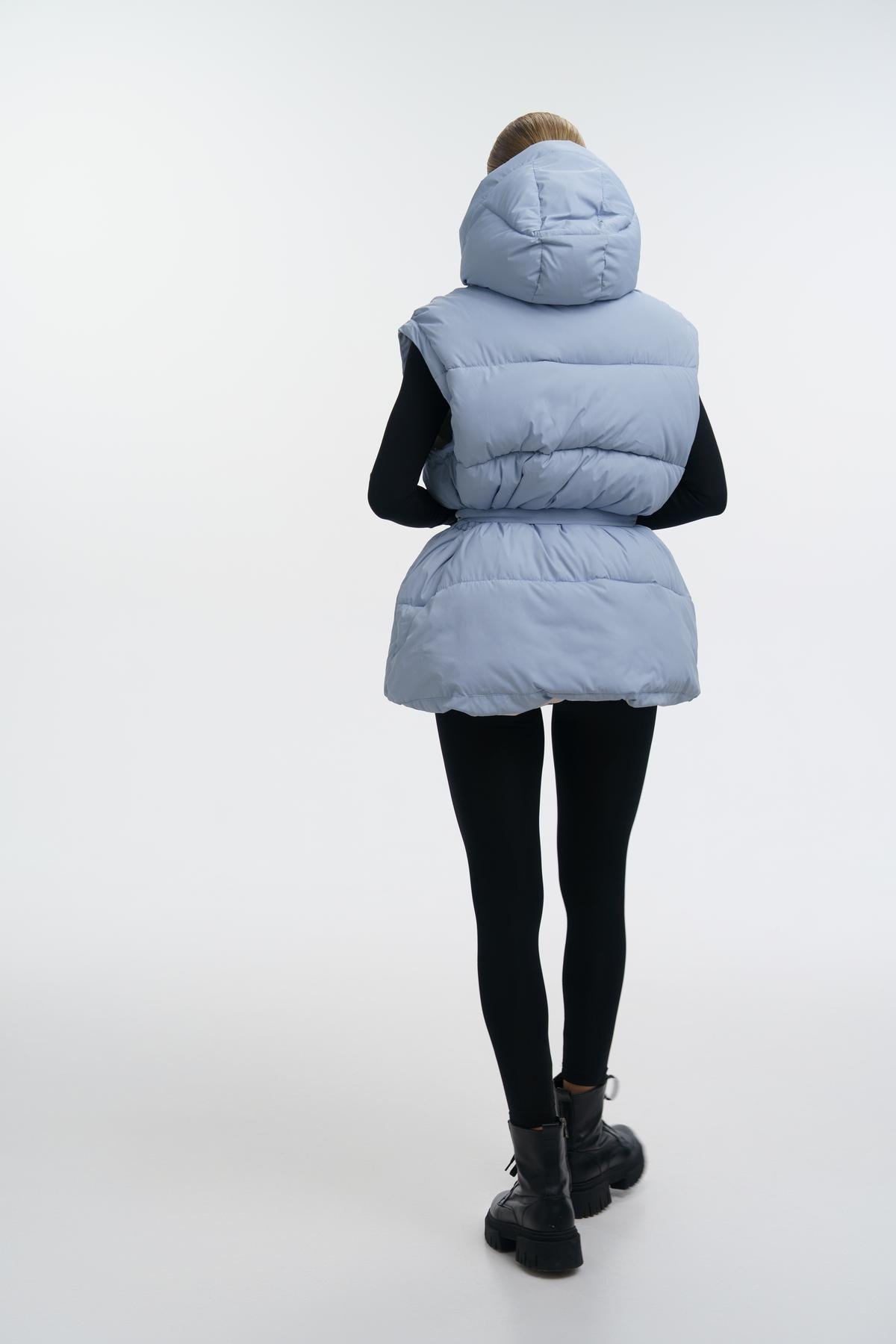 Пуховик-трансформер жіночий Intruder Mishele M Блакитний (1642766129/M) - фото 5