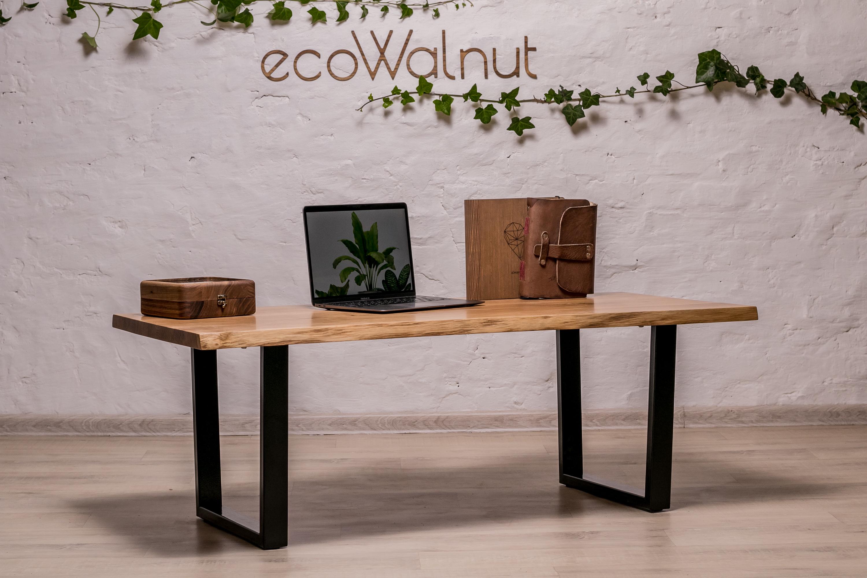 Стол кофейный журнальный EcoWalnut в стиле лофт с металлическими ножками M (Дуб EF-5.2) - фото 7