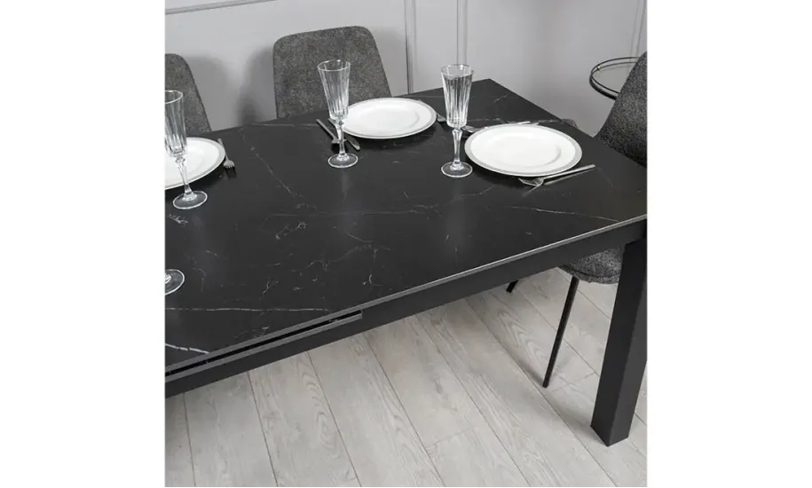 Стол раскладной Ларс 1400/2000х800х750 мм Черный - фото 8