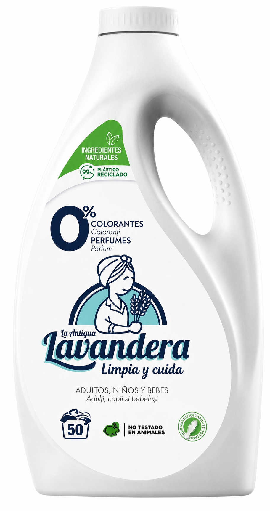 Гель для стирки детского и взрослого белья Lavandera Natural гипоаллергенный 2,5 л 50 стирок (843887)