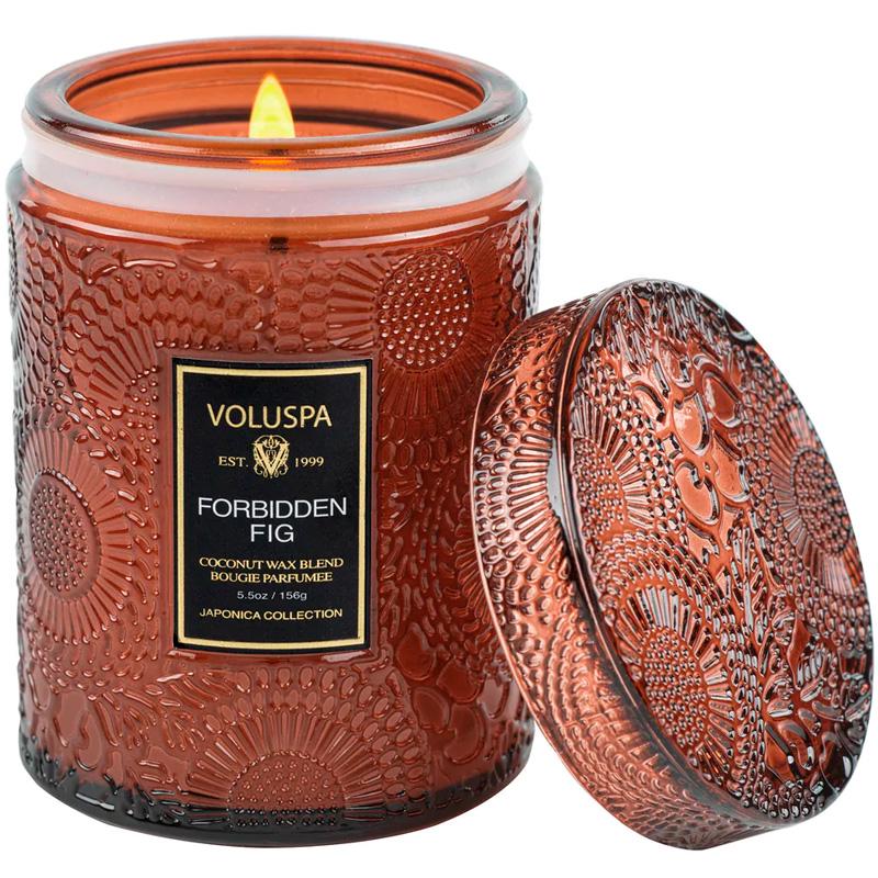 Свеча ароматическая Voluspa Japonica Forbidden Fig 156 г стакан с крышкой (111002614)