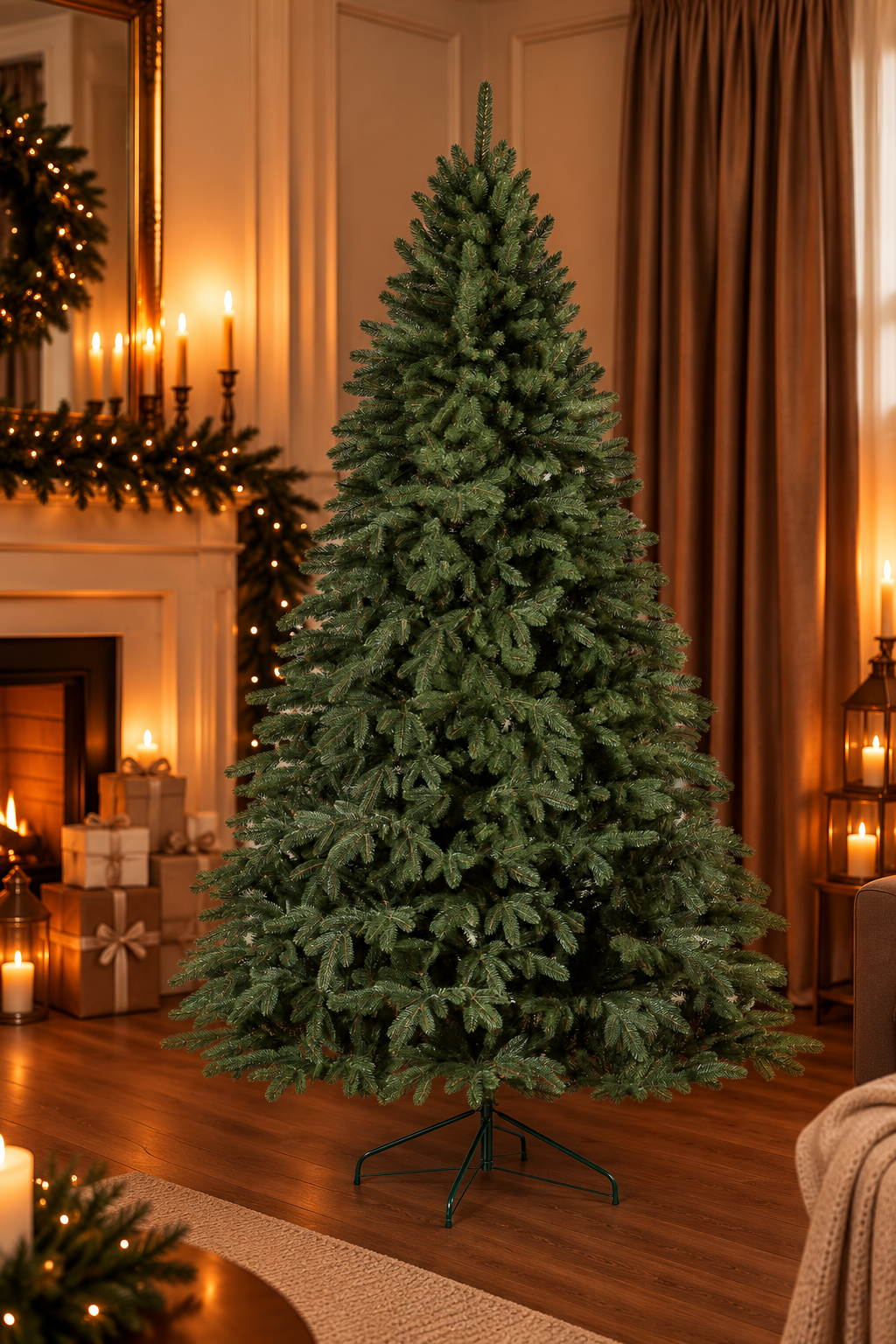Ялинка штучна лита Decordi Брайс 230 см Зелений (38472112)
