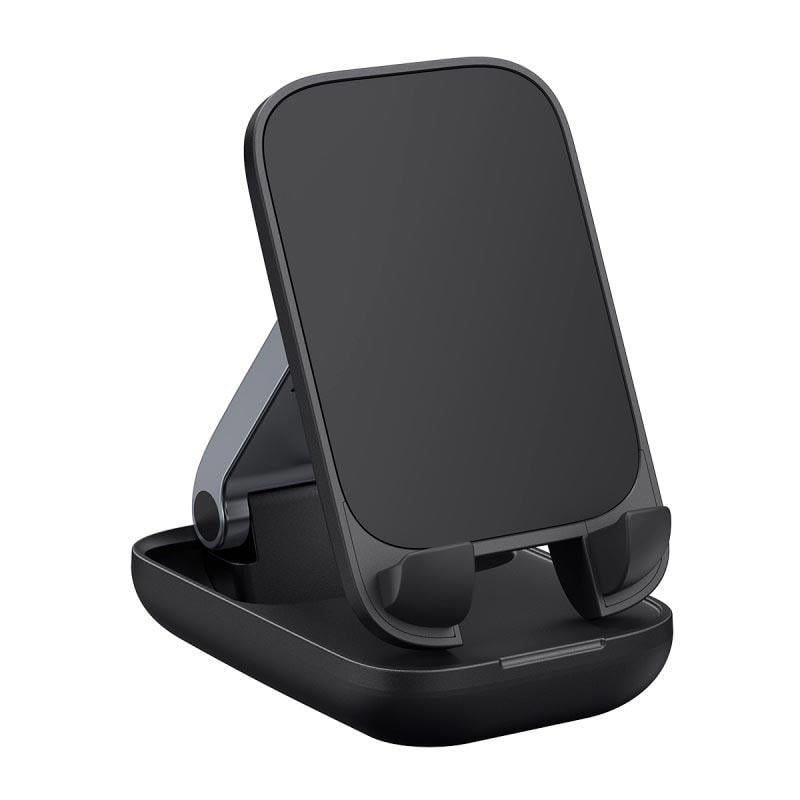 Держатель для телефонов и планшетов Baseus B10551500111-00 Seashell Series Folding Phone Stand Black (575679)