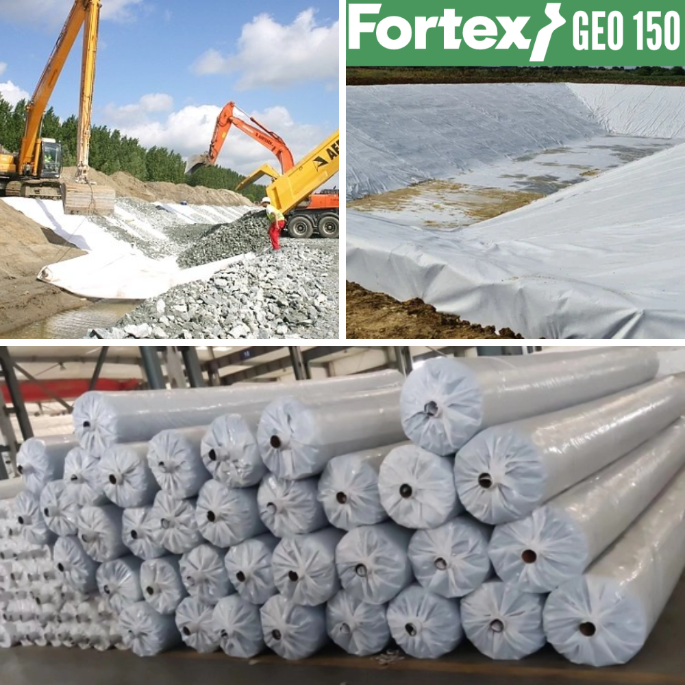 Геотекстиль нетканый Fortex Geo PP 150 г/м2 S13NW 6х100 м 600 м2 (391078) - фото 13 Геотекстиль нетканый Fortex Geo PP 150 г/м2 S13NW 6х100 м 600 м2 (391078) - фото 13
