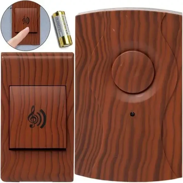 Дверний дзвінок бездротовий D601 на батарейках (9106) - фото 2 Дверний дзвінок бездротовий D601 на батарейках (9106) - фото 2