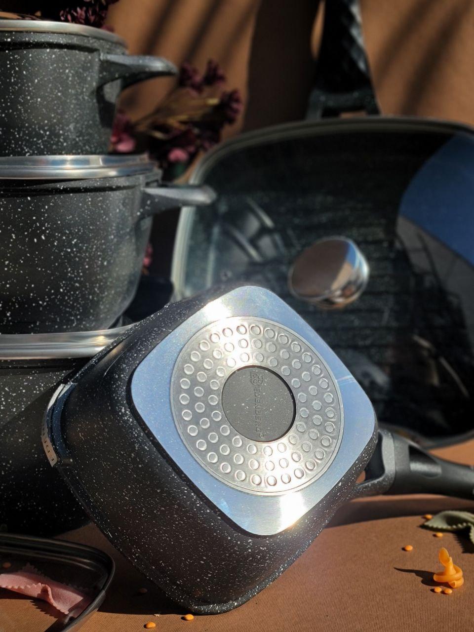 Набір казанів Edenberg із мармуровим покриттям 10 пр. (EB-12912) - фото 7 Набір казанів Edenberg із мармуровим покриттям 10 пр. (EB-12912) - фото 7