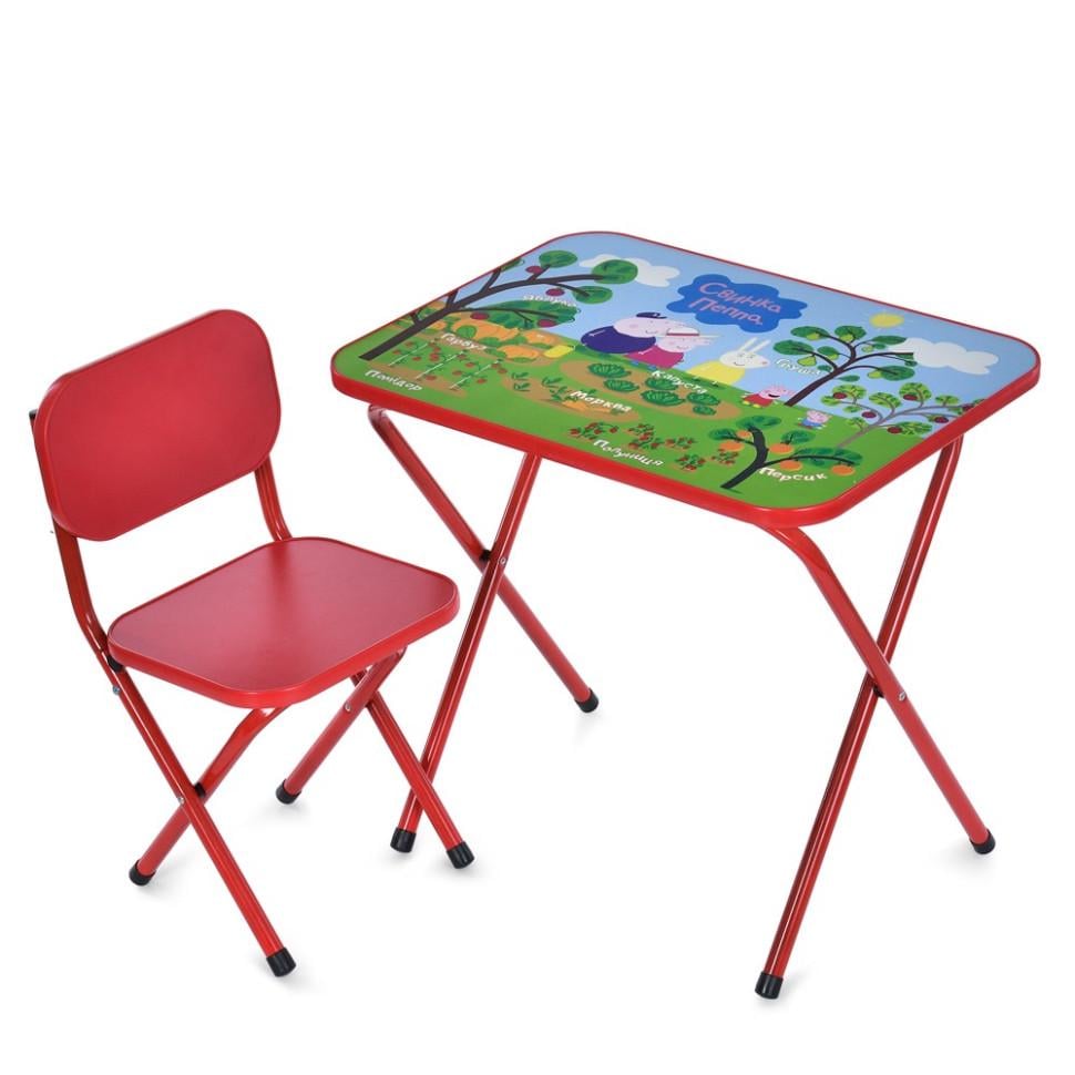 Стол детский складной Bambi комбинированный 59,5х44 см Красный (KL-154-R-125)