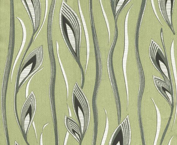 Шпалери тиснені Ексклюзив Люкс на паперовій основі 0,53х10,05 м Зелений (051-13)