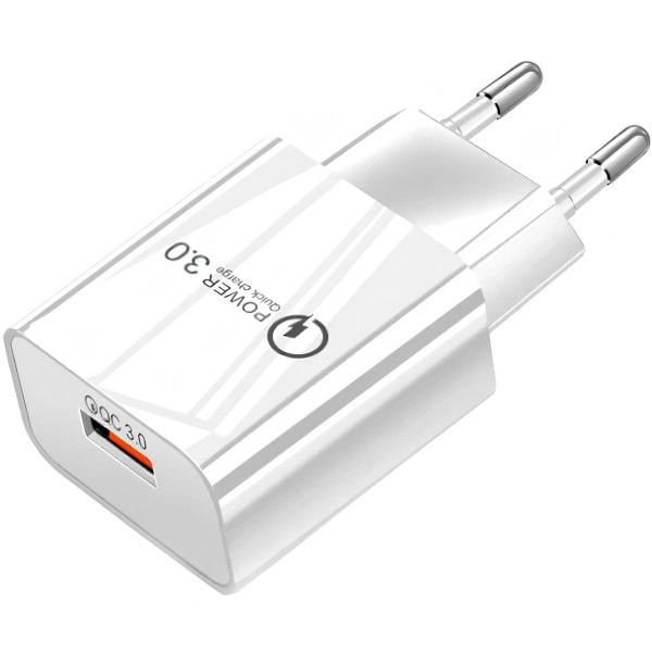 Розрядний пристрій мережевий 1хUSB 18W Q C3.0 Білий (B00738)