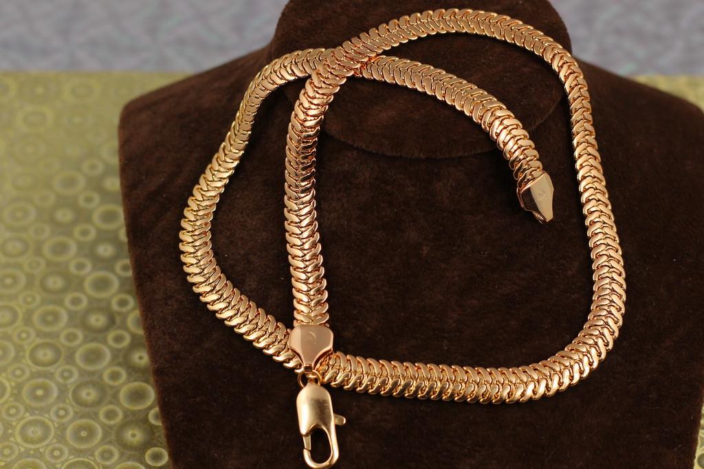Цепь Xuping Jewelry анаконда 45 см 8 мм Золотистый (1896437964)