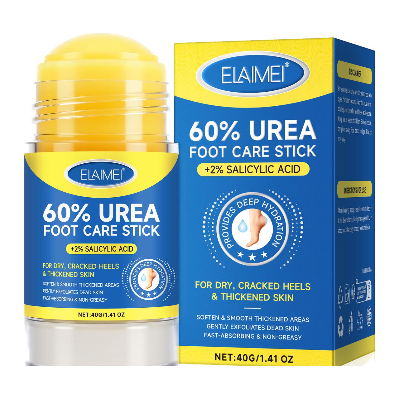 Стик для ног ELAIMEI 60% Urea Foot Care Stick с мочевиной и салициловой кислотой для загрубевшей кожи пяток 40 г (НФ-00000276)