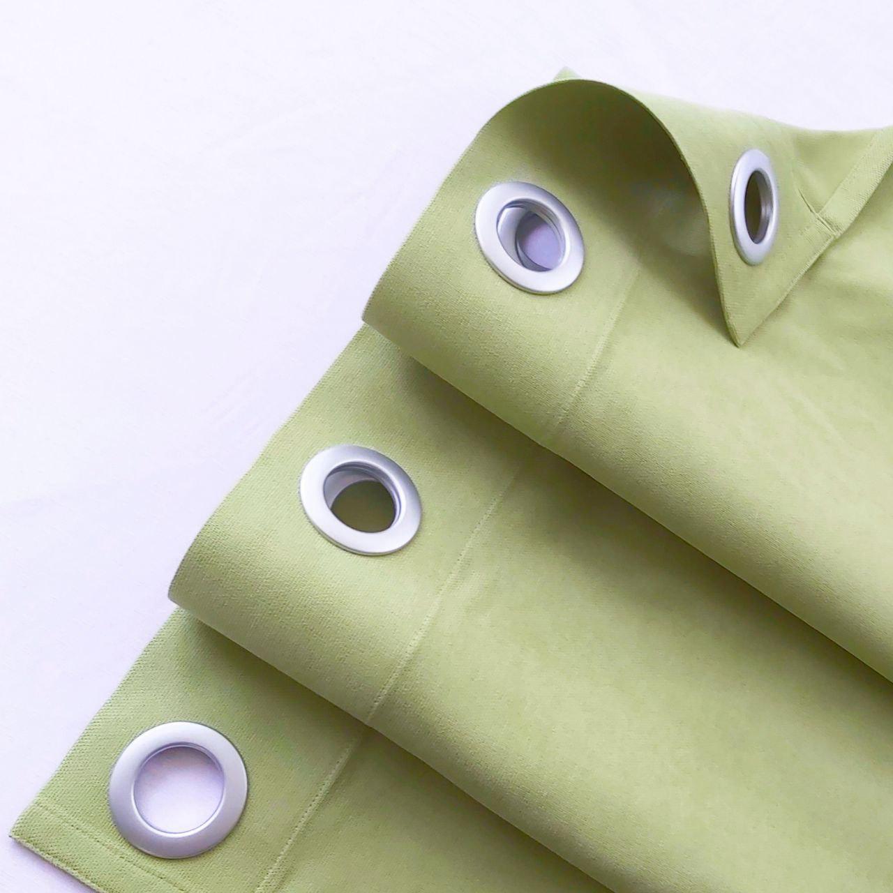 Шторы на серых люверсах с подхватами микровелюр 150x250 см 2 шт. Светло-зеленый (5801207-МТ22/150-GR) - фото 4 Шторы на серых люверсах с подхватами микровелюр 150x250 см 2 шт. Светло-зеленый (5801207-МТ22/150-GR) - фото 4