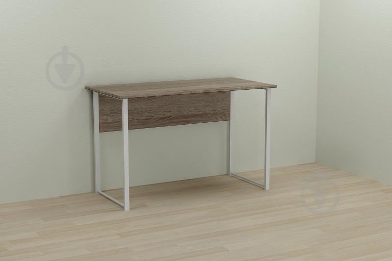 Компьютерный стол Ferrum-decor Курт 75x140x60 белый ДСП Дуб Сонома Труфель 16мм