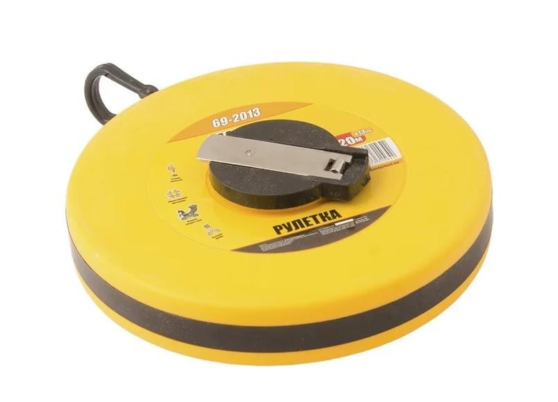 Рулетка MasterTool полотно из стекловолокна 20 м 13 мм (69-2013) Рулетка MasterTool полотно из стекловолокна 20 м 13 мм (69-2013)