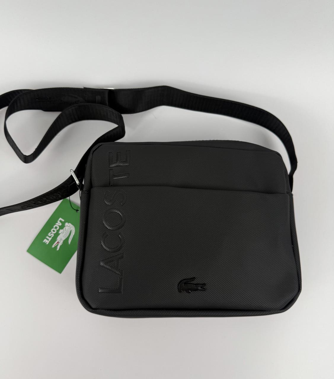 Барсетка Lacoste через плечо Черный - фото 9 Барсетка Lacoste через плечо Черный - фото 9