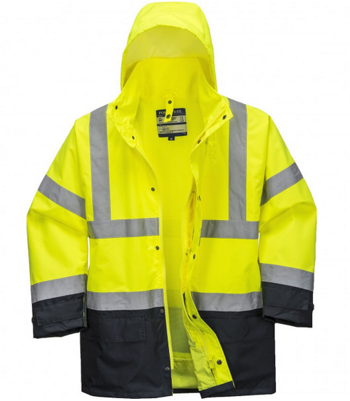 Куртка сигнальна робоча PORTWEST S768 Hi Vis Executive 5в1 Jacket L Жовто-темно-синій (S768YNRL)