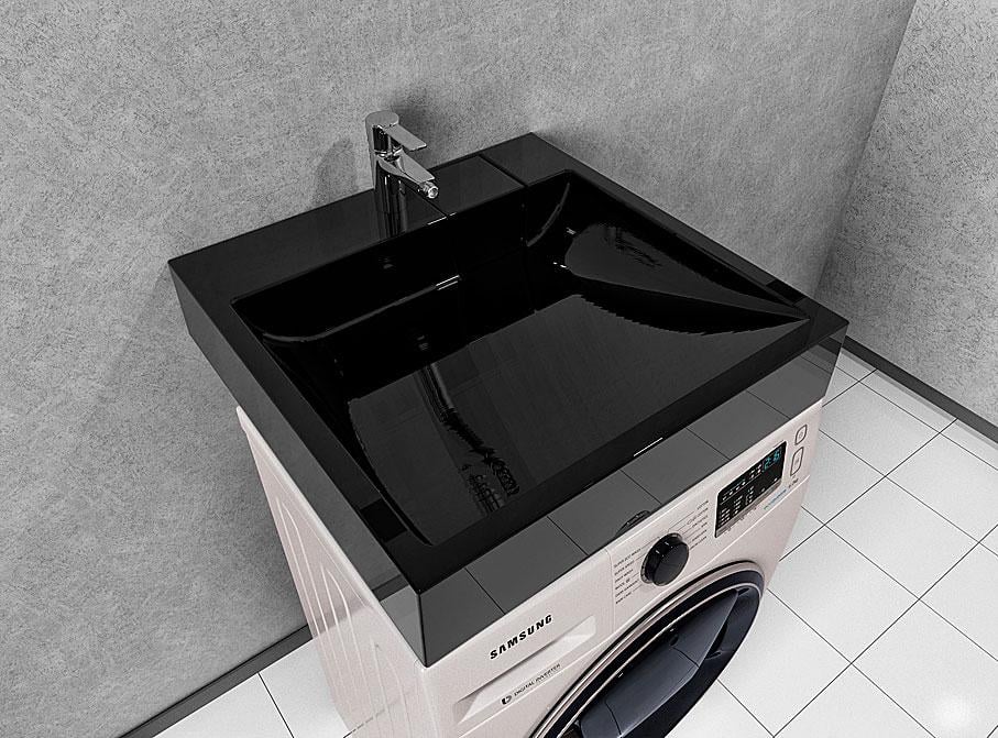 Умывальник на стиральную машину Status Fresco Black Right