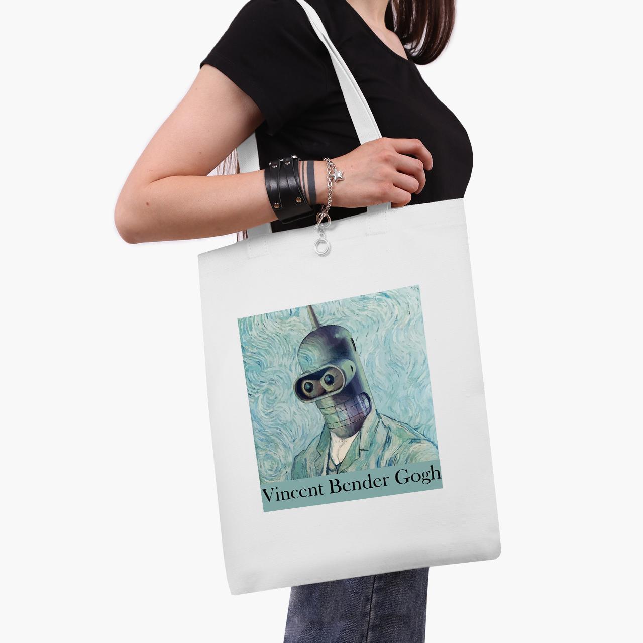 Эко сумка шоппер Vincent van Gogh Bender 41x35 см Белый (9227-2956-WT1)