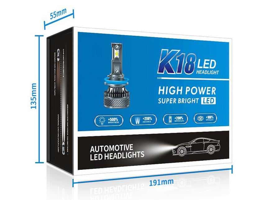 Лампи автомобільні LED Chip H7 130 W/19800 Lm/6000K 3570 IP65/9-36 V K18 - фото 6