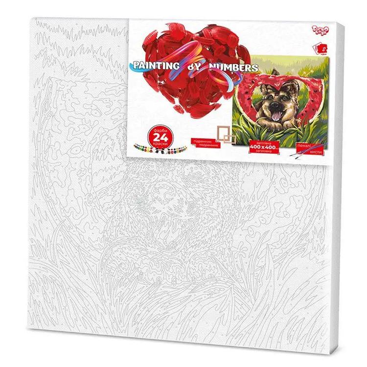 Картина по номерам Danko Toys Щенок 40x40 см (3-6-4527524)