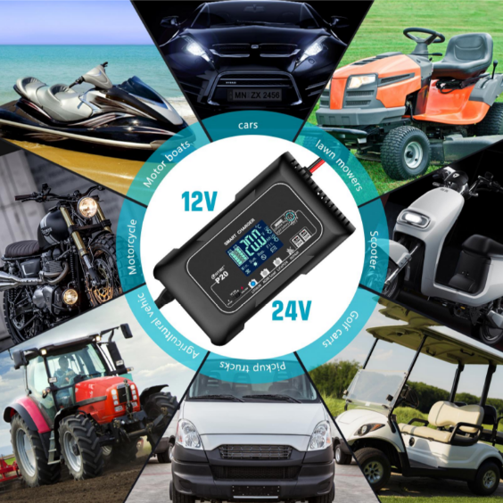 Зарядное устройство импульсное lifepo4 AGM/GEL/АКБ 12В/24В 20 А (10807361) - фото 4 Зарядное устройство импульсное lifepo4 AGM/GEL/АКБ 12В/24В 20 А (10807361) - фото 4