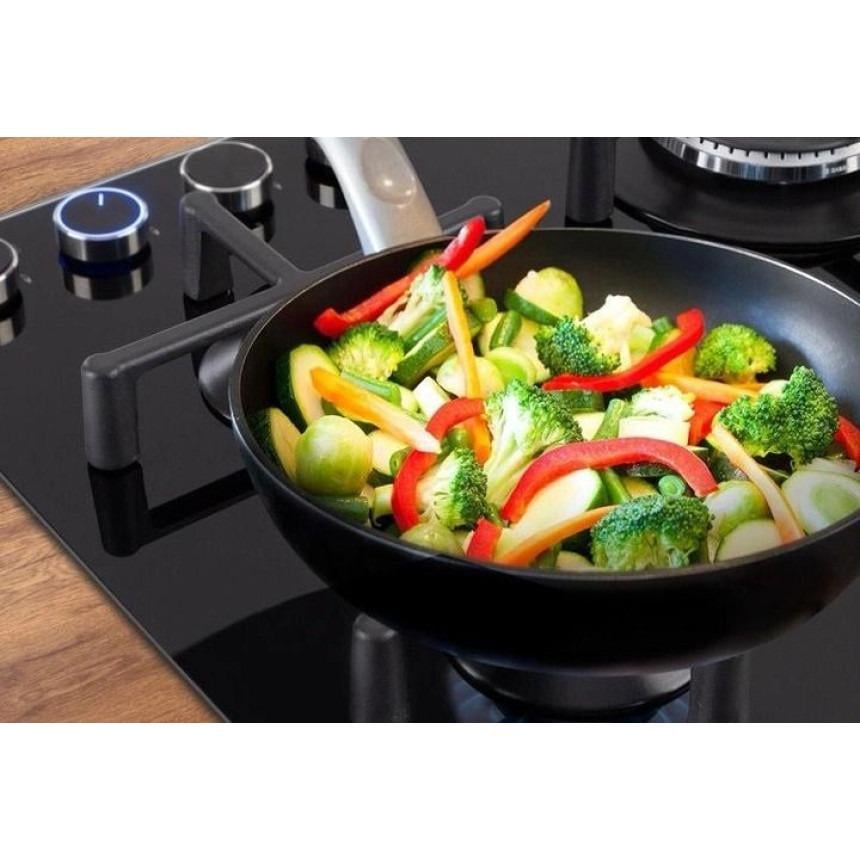 Поверхня варильна газова Illuminosa 4 конфорки чорне скло (10035464) - фото 8