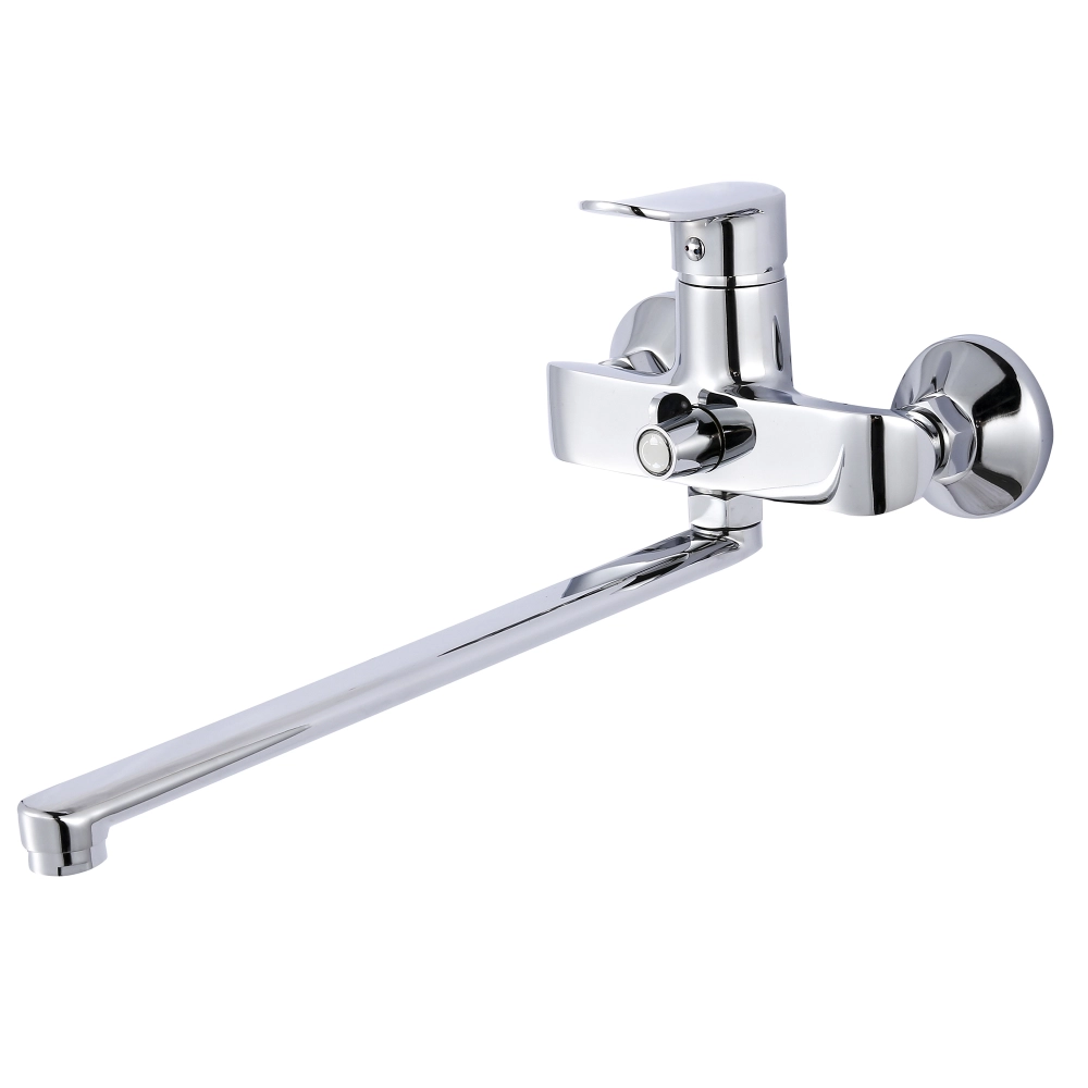 Змішувач для ванни Lidz Wieza 005 k35 LDWIE005/CRM45411 з поворотним виливом та душовим гарнітуром Chrome (23061284)