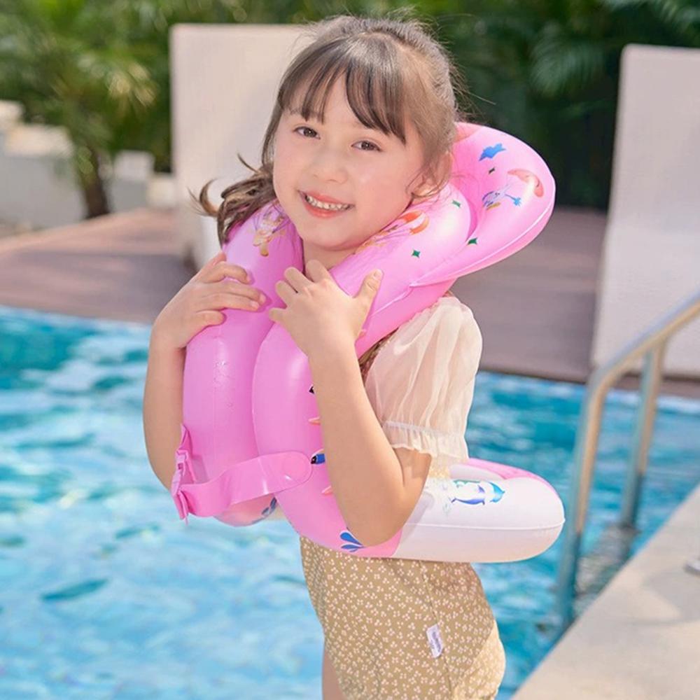 Жилет надувний для плавання для дітей Рожевий - фото 3