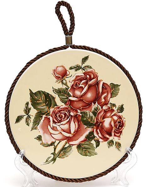 Підставка під гарячий посуд Cream Rose Корейська Роза Ø 16 см (BD-XX850) Підставка під гарячий посуд Cream Rose Корейська Роза Ø 16 см (BD-XX850)