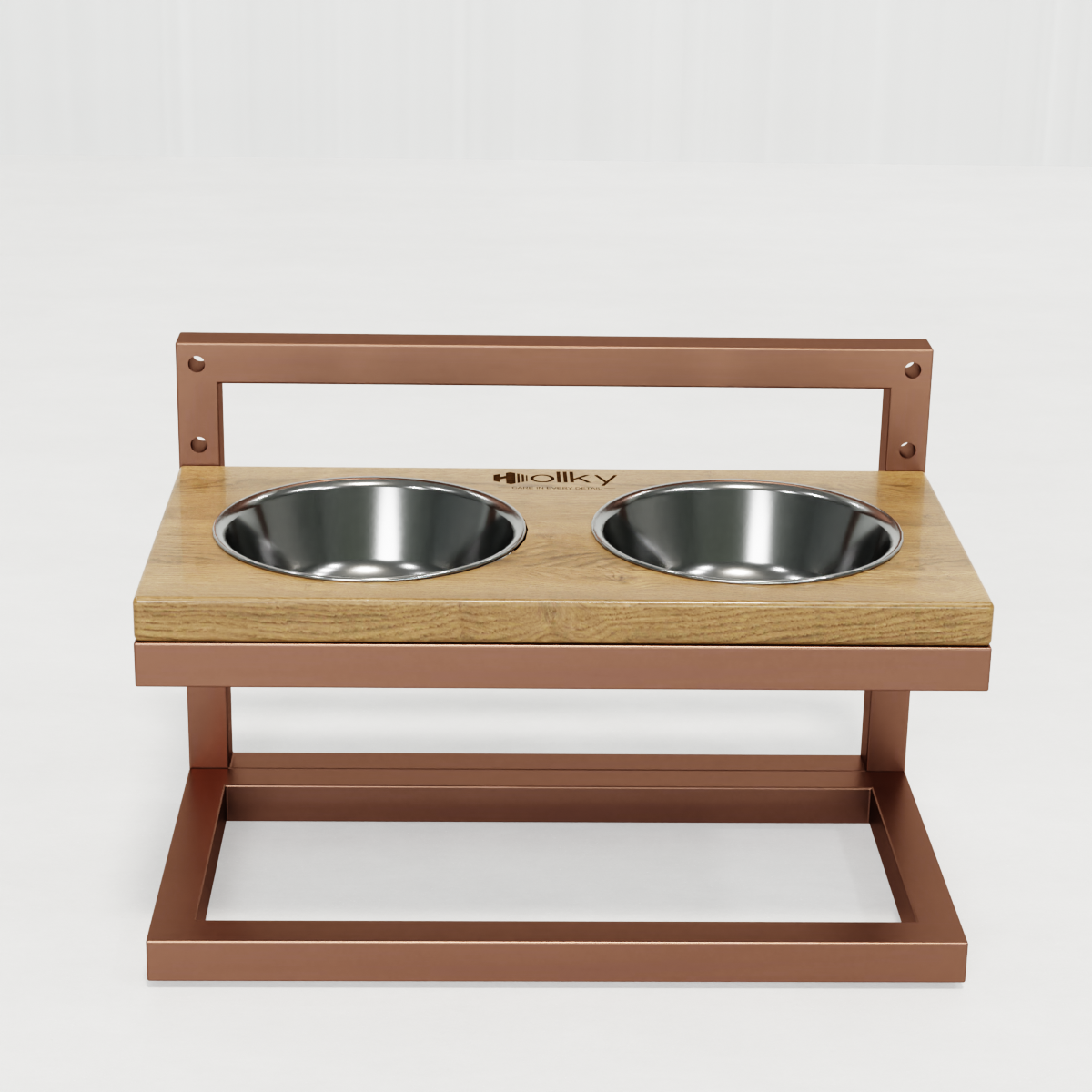 Миски на регулируемой подставке для маленьких собак Hollky Flex S 2х0,45 л (FS-422523-GLNT) - фото 9 Миски на регулируемой подставке для маленьких собак Hollky Flex S 2х0,45 л (FS-422523-GLNT) - фото 9