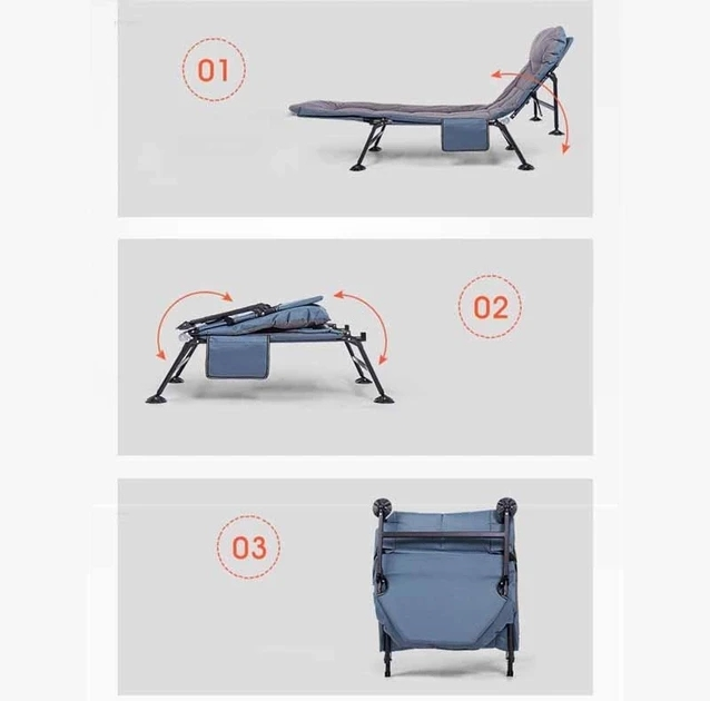 Кровать раскладная Jet Folding-Bed Генерал до150 кг 200x70x30 см (25879147) - фото 4