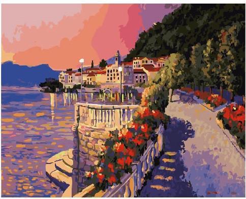 Картина по номерам Brushme "Лазурная набережная" 40х50 см (GX24685)