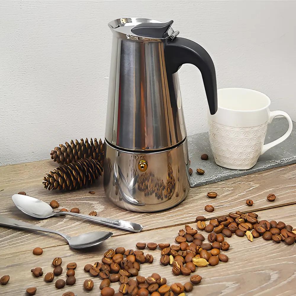 Гейзерная кофеварка Modern Stenson MH-5172-9 450 мл на 9 чашек (07ead827) - фото 2